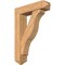 Ekena Millwork Funston Arts and Crafts Smooth Bracket w/ Offset Brace, Western Red Cedar, 7 1/2"W x 30"D x 42"H BKT0806X30X42FST03SWR - alternate 1